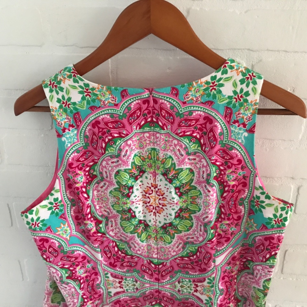 London Times Multicolor Patterned Mini Dress - Picture 5 of 7